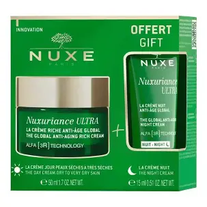 NUXE Nuxuriance Ultra Coffret Anti-Âge Crème Riche 50 ml + Crème Nuit 15 ml